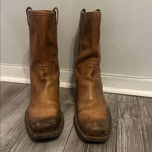 Vintage CafèNoir Brown Leather Pull-On Boots size EU 43 / US Men’s 9.5–10